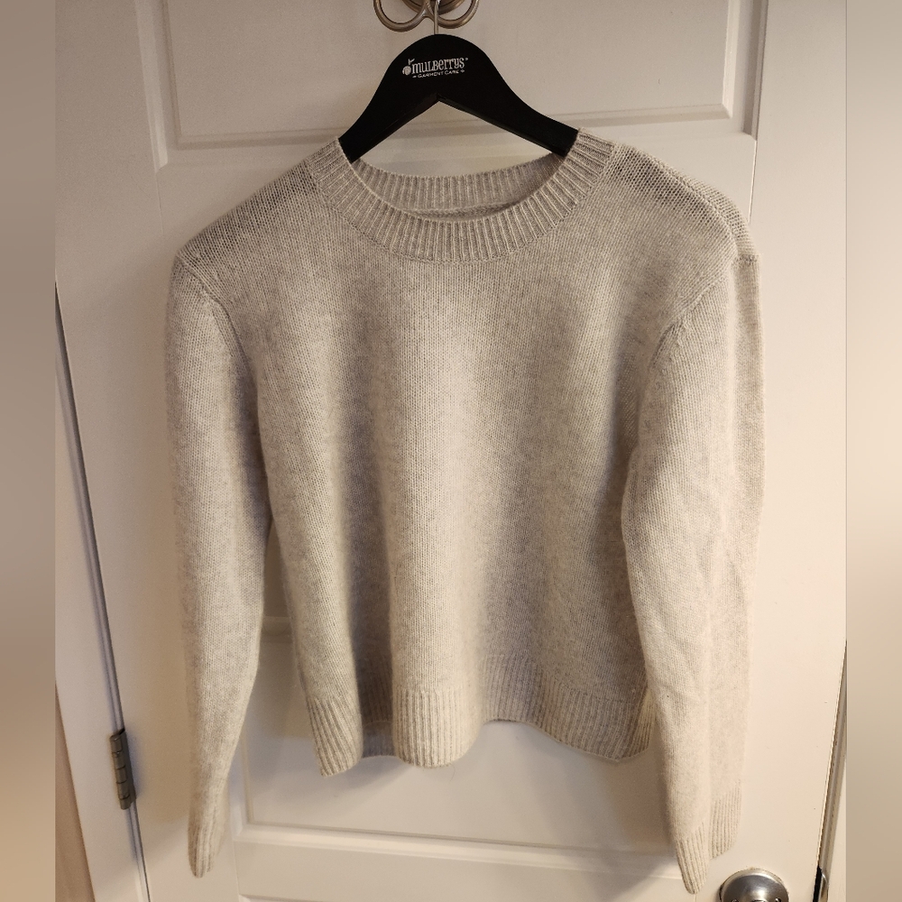 Joie Women's Cashmere Crewneck Sweater - Light Gray